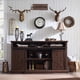 thumbnail image 5 of Farmhouse TV Stand for 80 Inch TVs, 39" Tall Entertainment Center w/Double Sliding Barn Door, Large Media Console Cabinet My Lux Decor Round, 5 of 9
