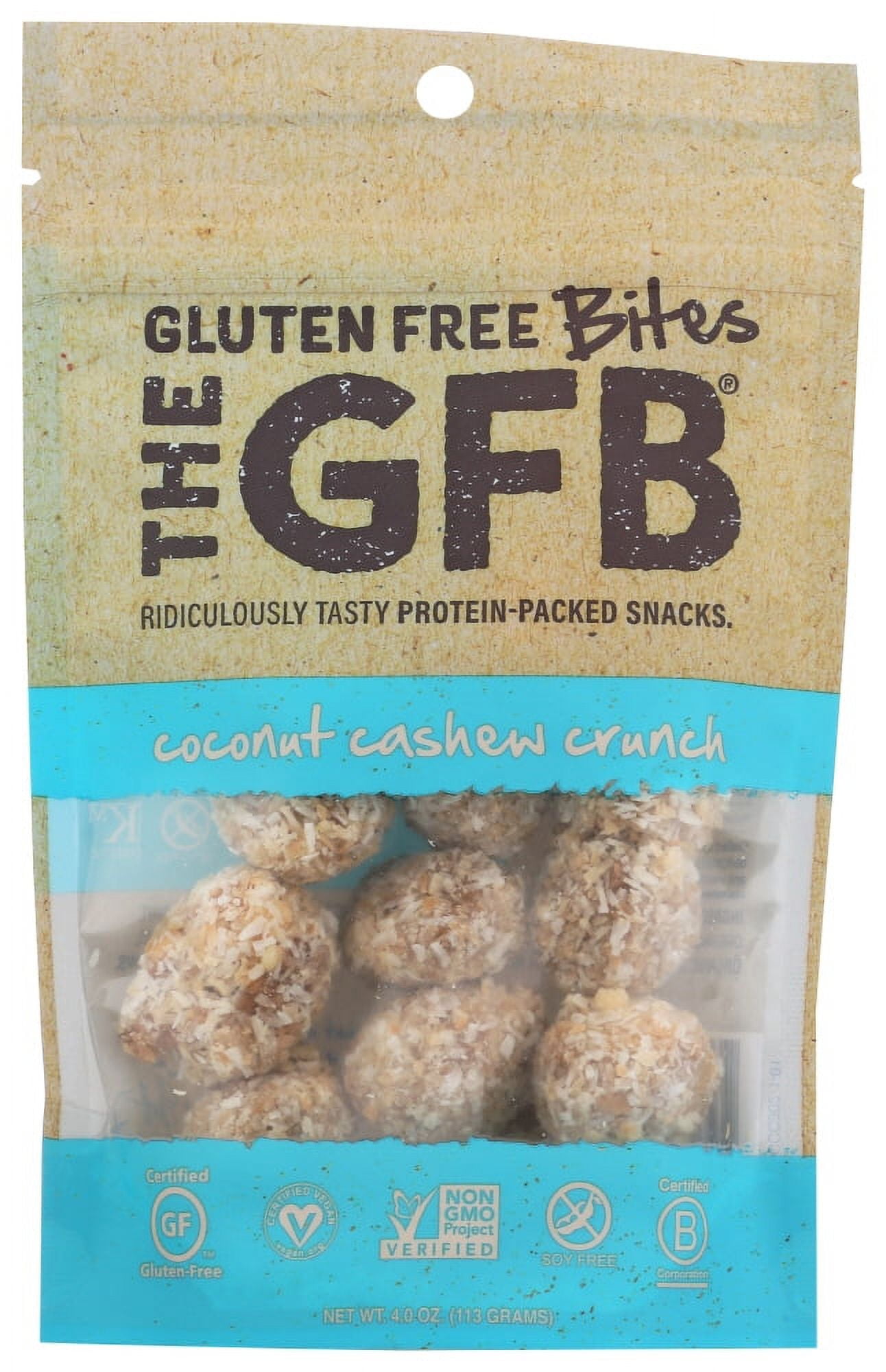 The GFB Coconut Cashew Crunch Bites, 4 Ounce -- 6 per case.