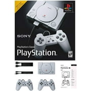 وحدة تحكم Playstation Classic مع 20 لعبة Playstation كلاسيكية مثبتة مسبقًا في حزمة العطلات ، تتضمن Final Fantasy VII و Grand Theft Auto و Resident Evil Director Cut والمزيد