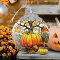 thumbnail image 3 of 2025 Ornaments for Christmas Tree, Stained Glass Hanging Ornament, Christmas Ornaments Clearance, Gift Exchange Ornament, Bauble Present - Pumpkin Tree, 3 of 6