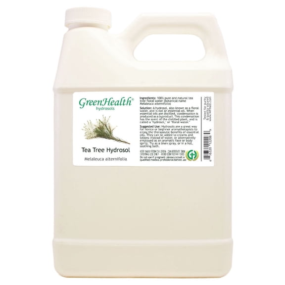Tea Tree Hydrosol (Floral Water) – 32 fl oz | Pure Botanical Water | White Plastic Jug with Cap | for Facial Mists, Toners, Body Sprays & DIY