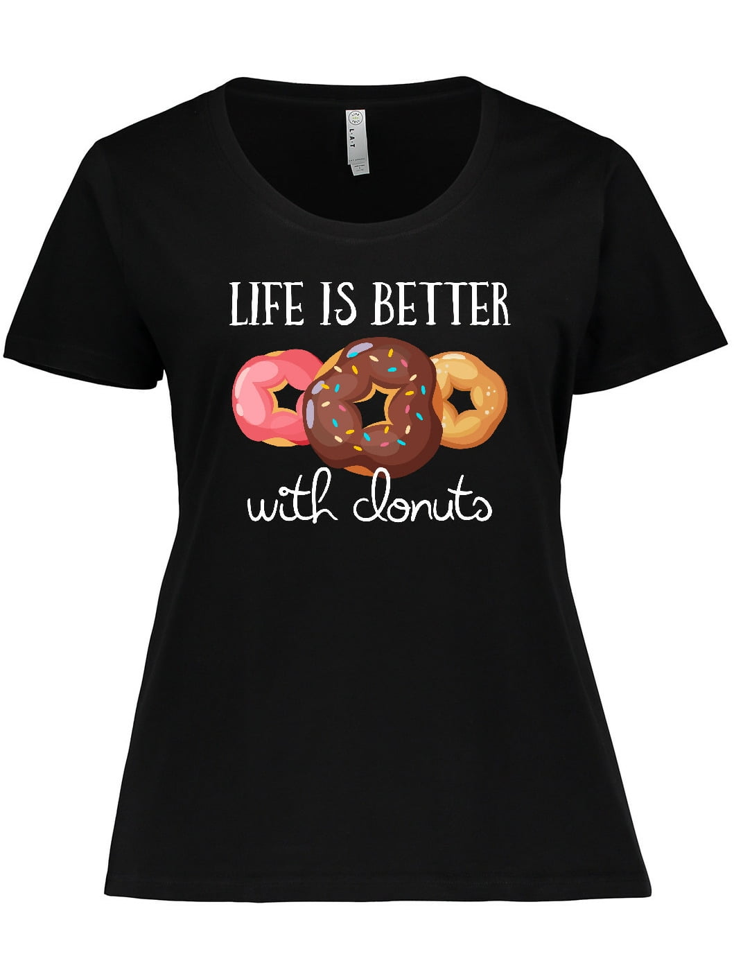 with Donuts Women's Plus Size T-Shirt 