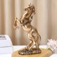 thumbnail image 2 of Figura de caballo simulada que trae buena suerte y riqueza. Estatua de resina de caballo. Decoración Feng Shui. Adorno de escritorio para el hogar y la oficina. Regalo del Año del Caballo., 2 of 8