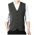 thumbnail image 2 of JTieacloth Workout Shirts Male Knitwear Shoulder Vests Fashion Trends Sleeveless Vests, 2 of 6
