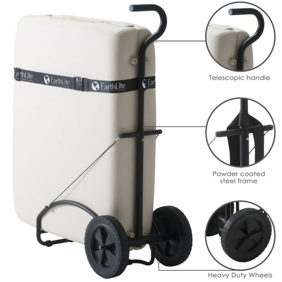 EARTHLITE Massage Table Traveler Cart - Sturdy Massage Table Cart