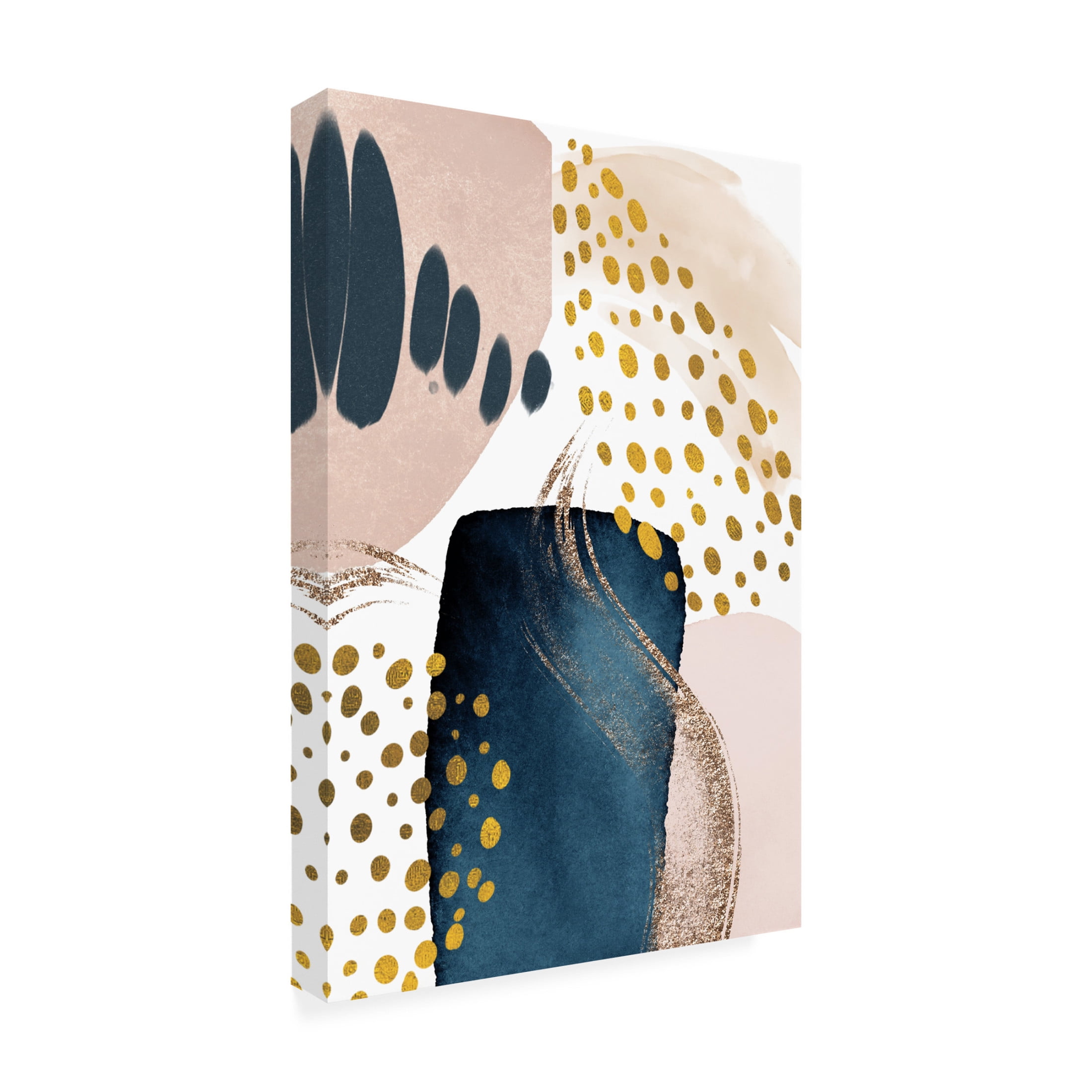 Trademark Fine Art Sally Ann Moss Smooth Abstract 2 Canvas Wall Art