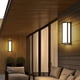 thumbnail image 4 of Aplique de pared para exterior, aplique LED impermeable, lámpara de jardín sencilla para pasarela de balcón o villa (luz cálida - 18 W), 4 of 5