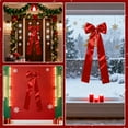 thumbnail image 4 of 5.25FT Big Red Christmas Bow for Christmas Tree, 23.6x63 Inch Large Bow Ornament, for Home Wall Outdoor Indoor Party Crafts Christmas Decorations, 4 of 8