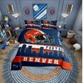thumbnail image 2 of Erosebridal Eat Sleep Comforter Sets King Size, American Football Comforters & Duvets, Soccer Lover Decor, Microfiber 3-Piece, 2 of 8