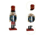 thumbnail image 6 of GUOOL Christmas Decorative Nutcracker Figurine Christmas Decor Holiday Christmas Ornament for Home Shelf Thanksgiving Table Parties Red, 6 of 9