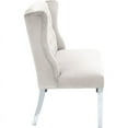 thumbnail image 4 of Meridian Furniture Cream Velvet Suri Settee Bench, 4 of 7