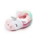 thumbnail image 4 of GOOHOCHY Zapatos de algodón caliente para bebés cubiertos de invierno de otoño zapatos para niños pequeños para bebés de 0 a 1 años (colorido unicornio 10.5 cm), 4 of 7
