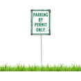 thumbnail image 1 of Letrero de estacionamiento solo con permiso de 8 x 12 pulgadas con estaca, estaca decorativa para plantas, arte para césped, decoración de patio, adornos para caminos de interior, 1 of 6