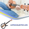 thumbnail image 4 of Soidarity Ukelele de 26 pulgadas con hermoso sonido, conexión eléctrica, auricular ligero, estructura delicada, miniguitarra clásica con Accesorios para instrumentos musicales, 4 of 6