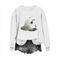 thumbnail image 3 of Heisall Womens Sweatshirts Autumn Winter 2025 Round Neck Long Sleeve Loose Casual No Hood Halloween Print Fashion Sweatshirts, 3 of 5