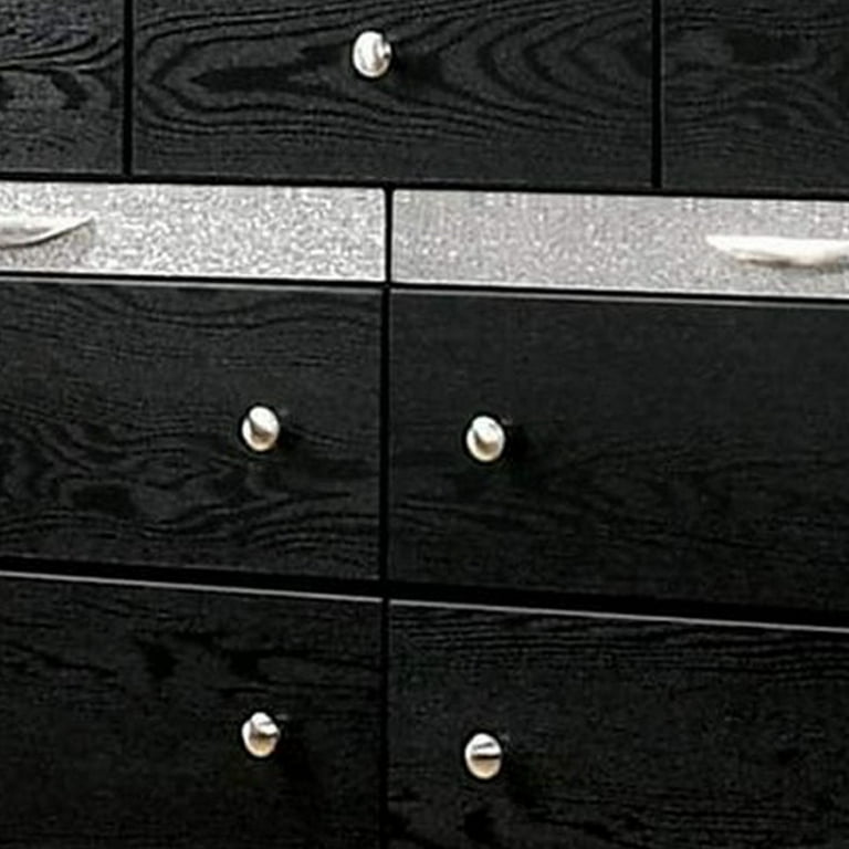 Silver and 2024 black dresser