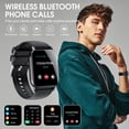 thumbnail image 2 of Relojes inteligentes masculinos y femeninos (marcar / contestar el teléfono), rastreador de actividad con monitor de frecuencia cardíaca / sueño, 100 modos de ejercicio / ip68 impermeable, 2 of 5