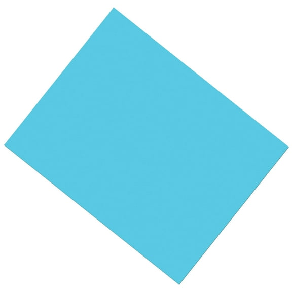 Coated Poster Board, 22" x 28", Light Blue, Pack of 25