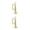 thumbnail image 2 of Soidarity Trompeta de caballería, juguete de aprendizaje temprano de cobre, instrumento de música, desarrollo intelectual, juguetes vocales, Oro 2piezas, 2 of 6