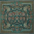 thumbnail image 1 of Ahgly Company Indoor Square Animal Light Blue Traditional Area Rugs, 3' Square, 1 of 4