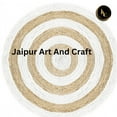 thumbnail image 2 of Jaipur Art And Craft Natural Jute Braided Reversible Carpet Living Modern Rustic Look Area Rug (8x8 Sq Ft), 2 of 5