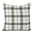 thumbnail image 5 of Saro Lifestyle Classic Plaid Pattern Cotton Down Filled Throw Pillow 12" x 20", 5 of 5
