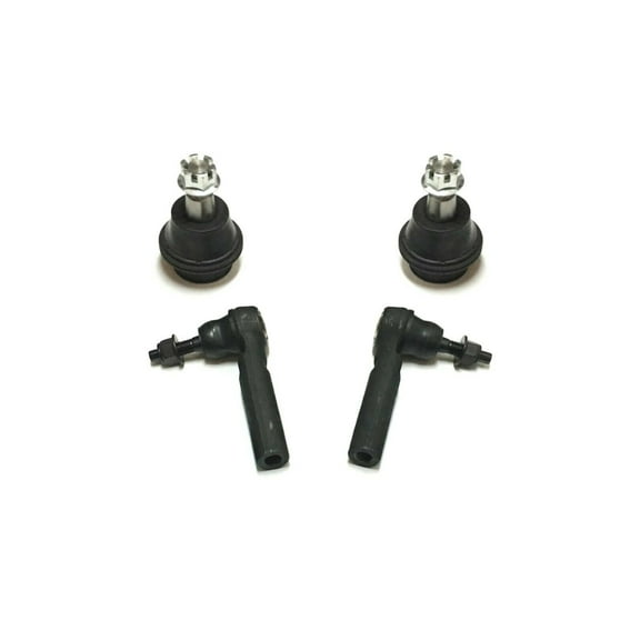4 Pc Front Outer Tie Rod Ends   Lower Ball Joints Suspension Set Fits select: 2007-2013 CHEVROLET SILVERADO, 2007-2014 CHEVROLET TAHOE