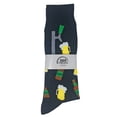 thumbnail image 3 of Men's St Patricks Day Irish Luck and Beer Tap w/ Mugs Socks 2-Pairs Black Gray, 3 of 5