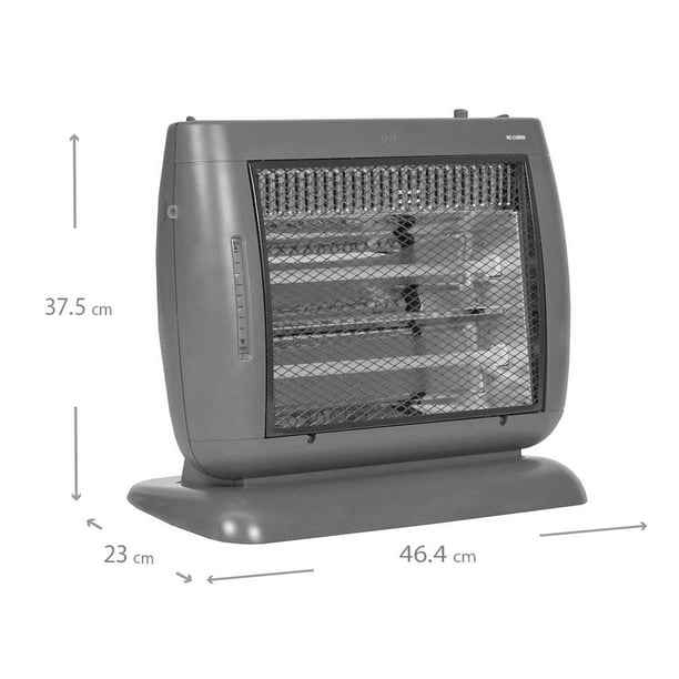 Calefactor Eléctrico Heat Wave Gris Walmart en línea