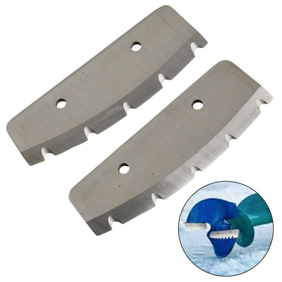 2pcs 8 inches Replacement Auger Blades Ice Auger Blades for Power Ice Auger Tool