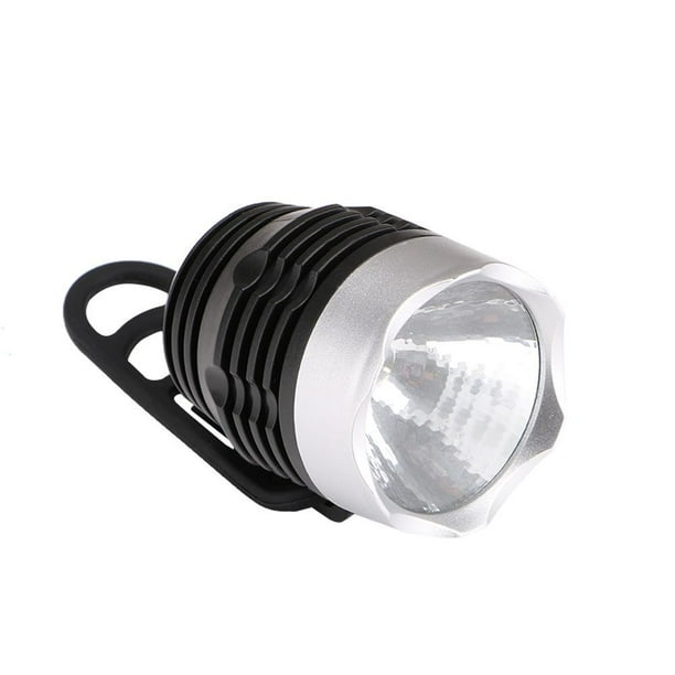 Linterna de luz delantera LED para bicicleta, 3 modos, antorcha de ciclismo nocturna para bicicleta (plata Tmvgtek Iluminación del hogar multifuncional
