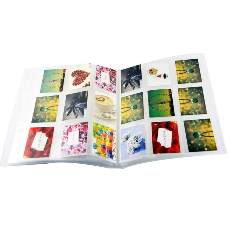 1 Book 3 Inch 9 Lattices Photo Album Vertical Transparent Matte Insert  Picture Album Train Tickets Storage Book for Photo Decor (