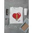 thumbnail image 3 of Locked Heart T-Shirt Men -Engin Selcuk Designs, Male XX-Large, 3 of 4