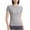 *Gray, variant on ClodeEU Women's Crewneck Short Sleeve T-Shirt,Slim FittedStretchy Bodycon Basic Tee Tops Black,Womens Plus L
