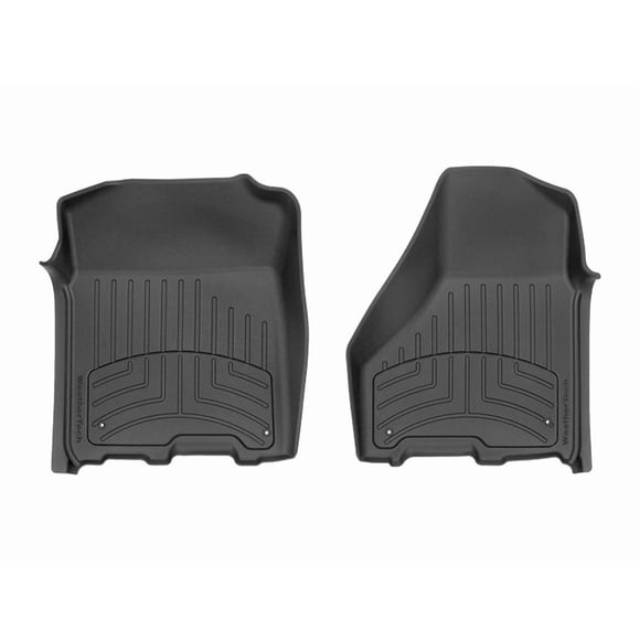 Weathertech Floor Liner 444781IM FloorLiner HP; Molded Fit With Underside Nibs; Black; Thermoplastic Elastomer TPE Injection Molded Material; 2 Piece