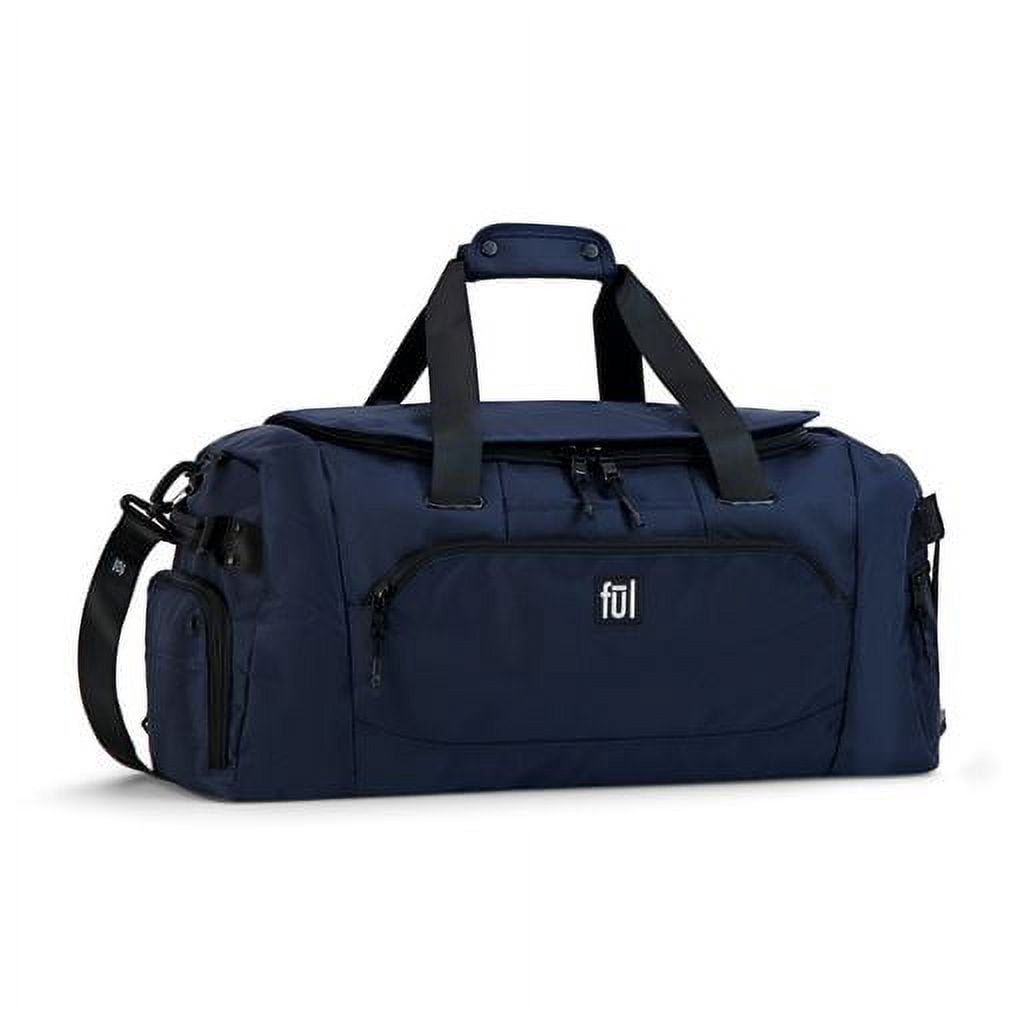 Tactics Collection 22 Inch Duffel Bag, Siege Small Carry On Travel Luggage Bag with Carry Handles and Shoulder Strap, Navy