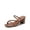 BROWN, variant on Women's Strappy Heels Open Toe Low Chunky Heel Slip On Mules Square Block Sandals Dress Shoes