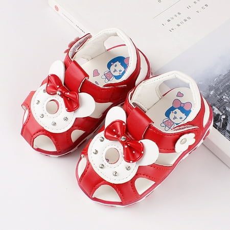 

YOHOME Toddler Infant Kids Baby Girls Flowers LED Luminous Shoes Sneakers