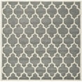 thumbnail image 2 of SAFAVIEH Chatham Freddy Geometric Wool Area Rug, Dark Gray/Ivory, 7' x 7' Square, 2 of 10