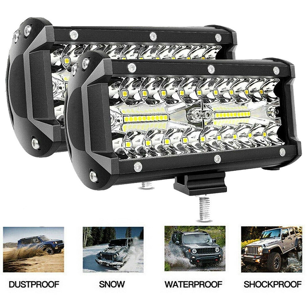 120W 22" 4D Curved Combo LED Work Light Bar for SUV Truck Jeep Boat Ford &Wiring