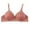 Brown, variant on Utoimkio Bras for Women Woman's Solid Color Comfortable Hollow Out Perspective Bra Underwear No Rims