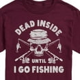 thumbnail image 3 of Instant Message - Dead Inside Until I Go Fishing - Men's Short Sleeve Graphic T-Shirt, 3 of 6