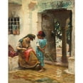 thumbnail image 3 of Frederick Arthur Bridgman 15x18 Black Modern Framed Museum Art Print Titled - The Sewing Lesson, 3 of 5