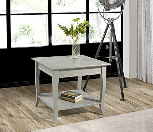 Grey End Table Linon Home Decor Products Farley