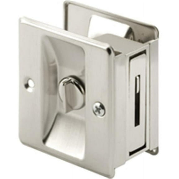 N7239 Lock Pocket Door Satin Nickel