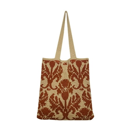 

Cathalem Electronic Case for Travel Knit Bag Travel Mesh Bag Straw Bag Ladies Country Knit Bag Beach Bag Bra Wallet Women Travel Coffee One Size