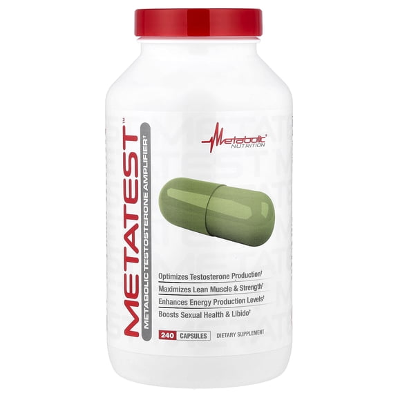 Metabolic Nutrition Metatest, 240 Capsules