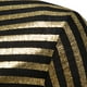 thumbnail image 5 of Camisa de manga larga con botones para hombre, informal, a la moda, a rayas, color bronce, para fiesta de discoteca Pompotops  oipoqjl50396, 5 of 9