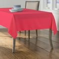 thumbnail image 2 of LA Linen Polyester Poplin 60 by 84-Inch Rectangular Tablecloth, Fuchsia, 2 of 2