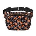thumbnail image 1 of Fotbe Sunflowers Cangurera Cuadrada con Estampado de Doble Capa, Bolsa de Cintura Ajustable Mini para Hombres y Mujeres, 1 of 9